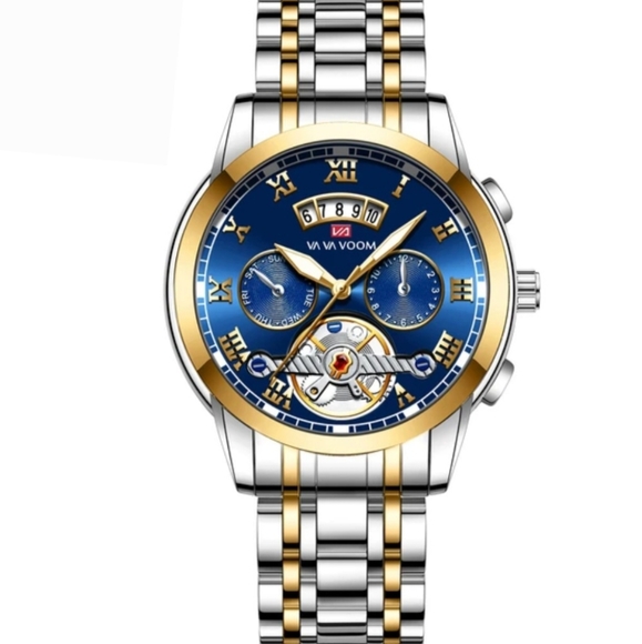 Other - Men's Heavy Stainless Steel Luminescent Water Resistant Watch